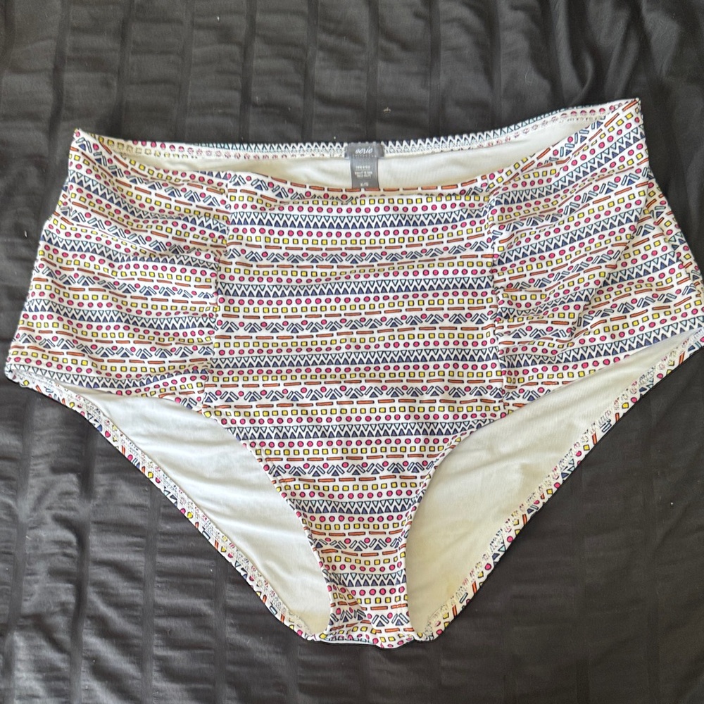 Aerie Multicolor Patterned Bikini Bottom